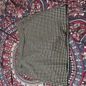 Attyre Black and White gingham y2kSkort